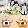 Water Bottles 1pc 0.8/1.2/1.8/2.5L Stainless Steel Teapot With Infuser Filter Coffee Kettle Green Oolong Tea Jug Home Office Tea/Coffee Tools Gold color