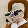 Вечерние сумки HBP Crossbody Bag Стильная вязаная соломенная талия для женщин модный тканый фанни -пакет