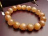 Beaded Strands Genuine Natural Sunstone Orange Moonstone Stretch Bracelet Round Beads Women 10mm 11mm 12mm 13mm 14mm Lars22