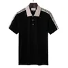 Mens Stylist Polo Shirts Luxury Italy Men kläder Kort ärm mode casual Men's Summer T -shirt Många färger finns tillgängliga 90