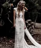 Другие свадебные платья 2022 с коротким рукавом кружевные оболочки бохо платье русалки V nece bohemian невеста Real Po Custom Made
