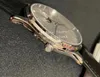 男性ムーンフェーズディスプレイのための39mmの時計自動CAL.925運動時計メンズGFファクトリーブラックシルバーダイヤル機械レザー28800 VPH超薄い腕時計