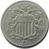Скопировать 1871-1879 украшение никель пять центов монеты дома декоративный щит США аксессуары twspq