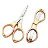 New Stainless Steel Folding Scissors Outdoor Fishing Tools Portable Fishing Line Cutter Multifunctional Household Tailor Scissors