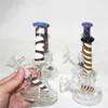 colorato Heady Glass Bong Narghilè Oil Dab Rig 14mm Giunto femmina con ciotola quarzo banger Pipa ad acqua ashcacthers strumenti dabber raccoglitore di cenere