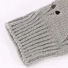 7 paia di guanti senza dita da sci da donna di media lunghezza con maniche calde in lana lavorata a maglia Jacquard Love