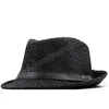 Einfache Frauen Männer Sommer Sonnenhut Für Elegante Dame Strand Papa hüte Sonnenhut Gentleman Panama Hut Gangster Cap Angepasste Größe 56-58CM