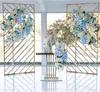2pcs Luxury Fashion Party Stage Свадебная украшение прием Добро пожаловать в холле фон -кадр на фоне на главной экране распределение цветочная арка фон реквизита