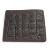 Carteiras Crazy Horse Horse Leather Cartê de Crocodilo Estilo com suporte de cartão Genuine Purse Men Bag Sellingwallets