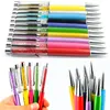 50PcsLot Customized Metal Handwritten Touch Ballpoint Pen Cute Wedding Birthday Gift Gel School Office Lettering Signature 220611