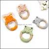 Soothers Teethers Health Care Baby Kids Maternity Sile Teether and Wood Ting Ring Baby Chewable Toys Wood Fo DH7GX