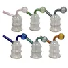 Bubbler Ölbrenner Glas Perkolator Diffusor Wasserpfeifen Shisha Bongs Bubbler Recyclingfilter Mini Tragbares Rauchgerät