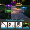 Siedem kolorowych słonecznych dekoracji ogrodowych lampy Jellyfish Waterproof Flash Flowers Light
