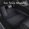 Для Tesla Model 3 2021 напольный коврик водонепроницаемый нескользящий модифицированный аксессуар Model3 3 шт./компл. полностью окруженная специальная подставка для ног H220415 240x