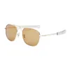 Fashion Trend Brand UV400 Men's Metal Square Sunglasses