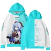 게임 Genshin Impact Hoodies 남자 여자의 스웨트 셔츠 소년 의류 애니메이션 3D 후드 쉬 섹시 소녀 Klee Xiao Mens Hoodie Kids Pullovers Y220713