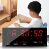 Wanduhren Digitaluhr Temperatur Datum Ewiger Kalender Elektronischer Alarm Stündliches Glockenspiel Heimdekoration ClockWall