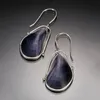 Dangle & Chandelier Tribal Mussel Oyster Blue Synthetic Shell Earrings Vintage Water Drop Bean Shape Sea For Women