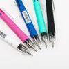 Ballpoint Pens 10 stcs 6 in 1 multicolor ball pen automatisch potlood met gum voor schoolkantoor schrijfbenodigdheden StationeryBallPoint