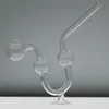 Raccords de tuyaux en verre pour ustensiles de fumage, tuyaux et raccords de tuyaux en verre incurvé en forme de verre à haute teneur en Borosilicate