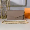 Designer-Geldbörse, Schultertasche, Kette, Damen-Handtasche, Geldbörse an Ketten, Luxus-Taschen, 7A-Qualität, Umhängetasche, Damen-Umhängetaschen, Woc, Felicie-Geldbörse, Tasche