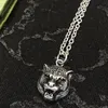 Multistyle Vintage Letter Pendant Necklace Women Men Skull Ghost Tiger Head Chain Necklace High Quality Jewelry4337040