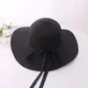 Wide Brim Hats Summer Straw Hat Women Big Beach Sun Foldable Block UV Protection Panama Bone BowWide