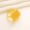Модные ювелирные изделия тонкий сплошной золотой вкус свадебный комплект женские подвесные серьги кольца набор вечерние Дубай Индия африканские цепи