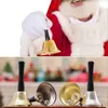 Gold Silver Christmas Hand Bell Xmas Babbo Natale Dress Up Bells Xmas Decoration Tool BH7432 TQQ