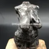 70-75mm Yooperlite Goddess Quartz Crystal Skull Healing Gifts Natural Gemstone Carved Lady Model Woman Female Body Statue Curvy Sculpture Palm Stone Collection