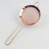 Cuisine en acier inoxydable Casqueur à écran de pochette à la main Rose Gold Farine tamis Aid d'huile Contrasse