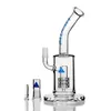 Hookahs vidro bongs beaker Óleo Dab Rigs Recycler de ovos com banger tubos de água PERC em linha