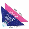 Pet Écharpe Triangle Écharpes Colliers Fête D'anniversaire Chien Chat Salive Serviette Chat Chiot Mignon Triangles Écharpes Animaux Vêtements Décoration BH6496 WLY