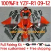 ヤマハYZF-R1 YZF1000 YZF r 1 1000 cc 2009-2012ボディワーク5NO.24 YZF R1 1000cc YZFR1 09 10 11 12 YZF-1000 2009 2010 2011 2012 OEMフェアリングキットグロッシーホワイト