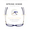 Модные солнцезащитные очки рамки женские очки синие пластиковые гибкие женские оптические рецептурные очки UV400.