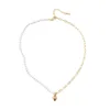 Colliers coréens perle amour pendentif collier simple tendance asymétrique clavicule chaîne punk tour de cou femme goth bijoux en groschokers sidn22