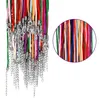 Kedjor Szanabana 60 bitar 2,0 mm Satin Silkhalsband med 20 tum med 2 förlängningskedja och hummerlås multicolorchains