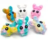 Fidget Toys Sensory Pâques Cadeau 20 Styles 3D Décompression Ball Bubble Lapin Mignon Animaux Enfant Enfants Drôle Anti Stress Relief Bal9510064