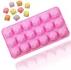 Diamant-Silikonform mit 18 Mulden für Süßigkeiten, Schokolade, Kuchen, Gelee und Pudding, antihaftbeschichtete Eiswürfelform, Backwerkzeuge SN6699