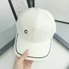 Siyah Ve Beyaz Beyzbol Şapkası Tasarımcı Rahat Unisex Çift Şapka Lüks Moda Kadın Erkek Casquette Gömme Şapkalar Kadın Bere D2109296HL