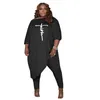 Women's Plus Size Tracksuits Women Clothing Two Piece Set Fall Outfits Long Sleeve Irregular Top And Leggings Pant Loungewear Workout Tracks