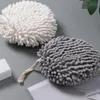 Towel Chenille Bathroom Absorbent Soft Cute Quick-drying Kitchen Kids Children Adults Spherical Round Hanging Hand Towels Home Decor