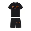 T-Shirts Brand TRAPSTAR Men's Clothing T-shirt Tracksuit Sets Harajuku Tops Tee Funny Hip Hop Color T Shirt Beach Casual Shorts Design of motion 68ess