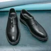 Nouveau concepteur Brwon noir fermeture éclair conception pointu mariage Oxford chaussures hommes décontracté mocassins robe formelle chaussures Zapatos Hombre