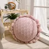 Cojín/almohada decorativa nórdico Simple lana tejida bola cojín sala de estar dormitorio sofá Oficina asiento trasero siesta almohada cojín/decorativo