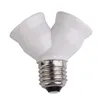 Lamp Holders & Bases Socket Base Extend Splitter Plug LampHolder Bulb Holder Dual Double Halogen Light Copper Contact Adapter ConverterLamp