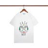 2022 Fashion Top Casual Uomo Donna T-shirt allentate con lettere Casablanc Stampa maniche corte Designer estivo Top Sell Luxury Men T Shirt Taglia S-2XL