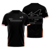 Formula One racing short-sleeved T-shirt team uniform 2022 racing uniform casual round neck Tee custom plus size