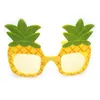 Decoración de fiesta JOLLYBOOM frutas tropicales piña gafas lindo juguete Po Props gafas de sol divertidas suministros de cumpleaños regalos para niño y niña