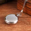 Pocket Watches Mechanical Watch Silver Double Open Glazed Roman Face Large Wall WatchPocket